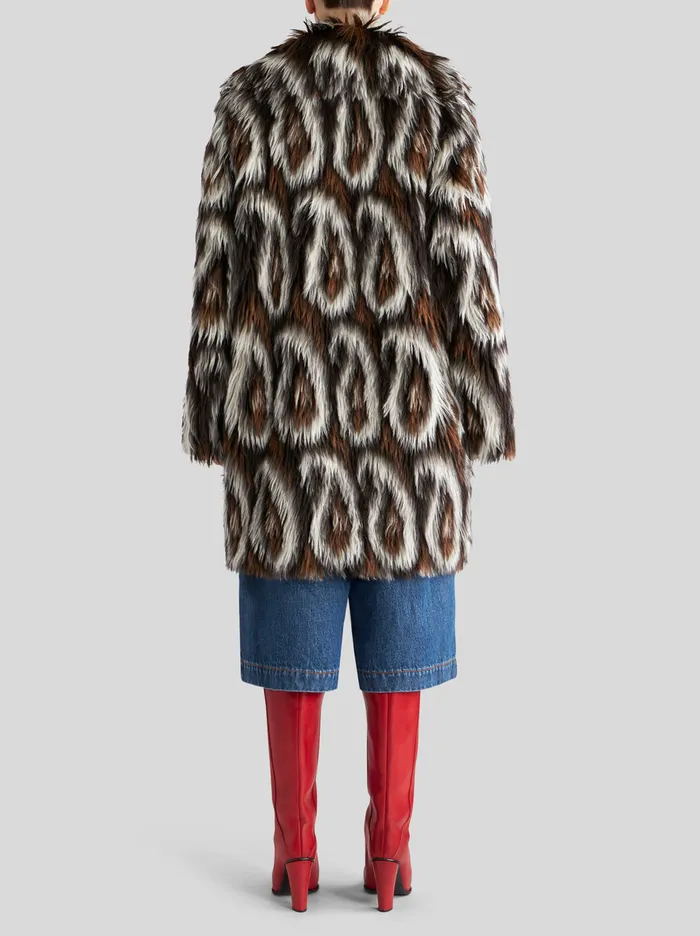 Women Etro Coats And Outerwear Paisley Jacquard Coat Black Women Etro Coats And Outerwear Paisley Jacquard Coat Black