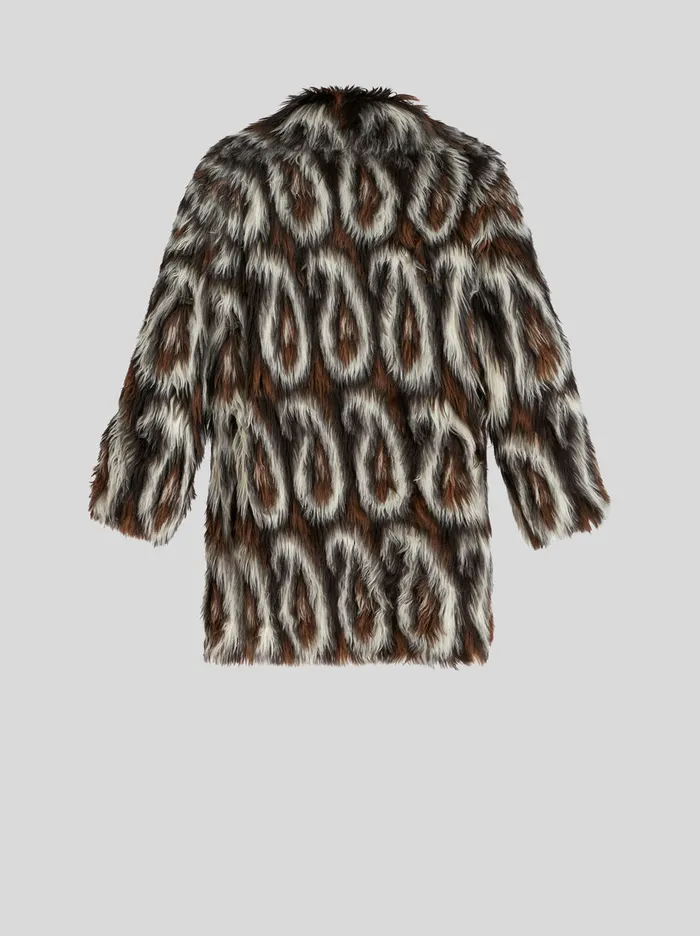 Women Etro Coats And Outerwear Paisley Jacquard Coat Black Women Etro Coats And Outerwear Paisley Jacquard Coat Black