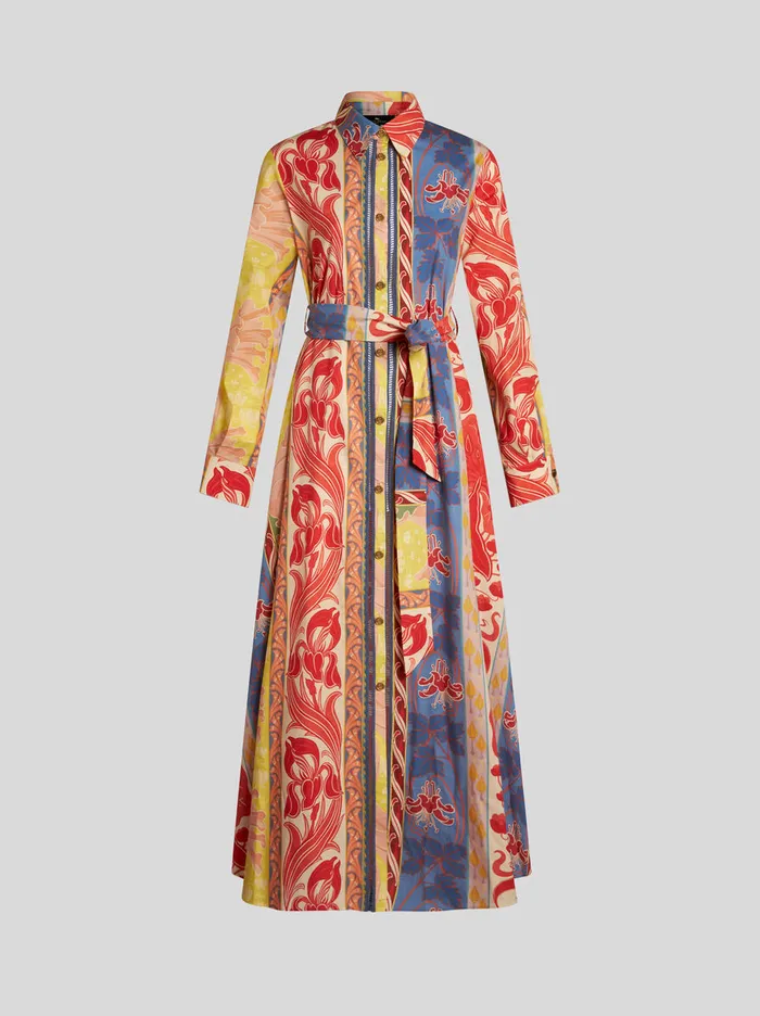 Women Etro Dresses Summer Shirt Dress Multicolour