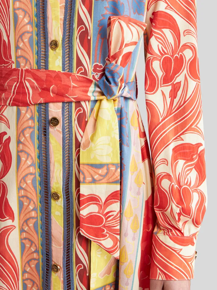 Women Etro Dresses Summer Shirt Dress Multicolour Women Etro Dresses Summer Shirt Dress Multicolour