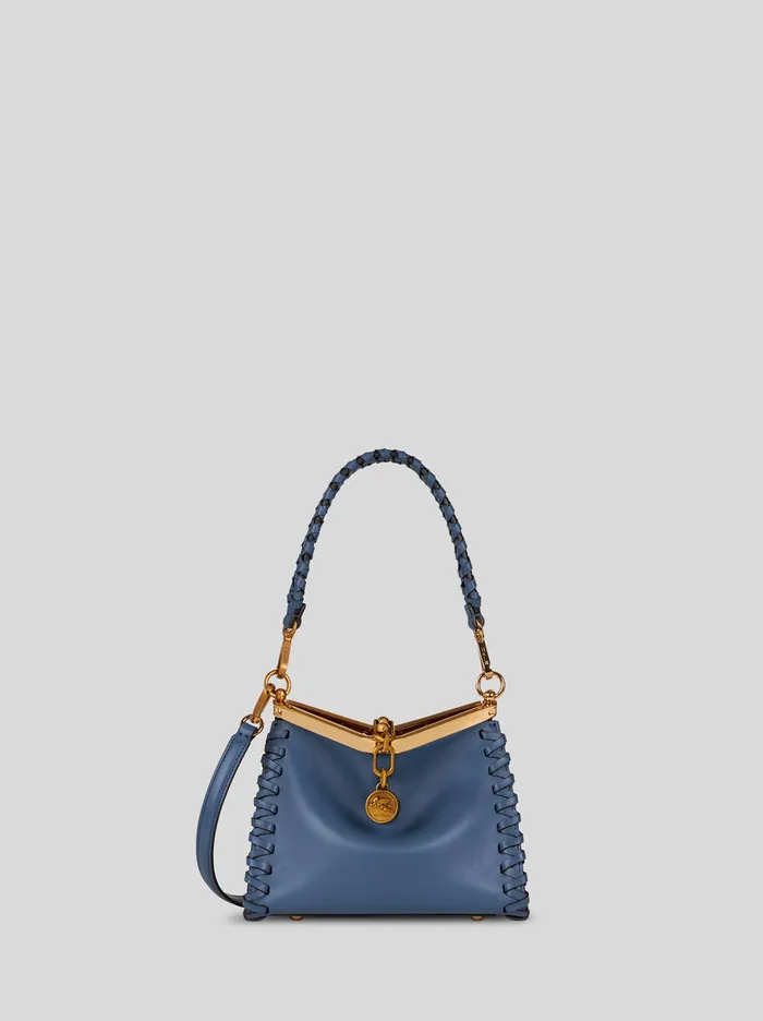 Women Etro Etro Vela Small Vela Bag With Thread Work Light Blue