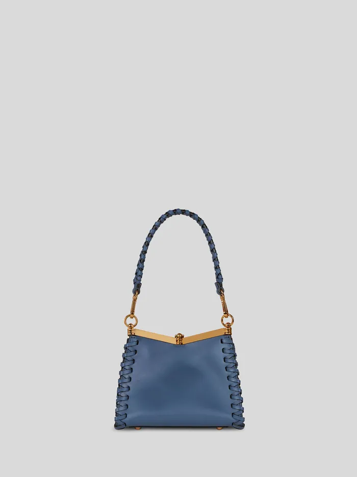 Women Etro Etro Vela Small Vela Bag With Thread Work Light Blue Women Etro Etro Vela Small Vela Bag With Thread Work Light Blue