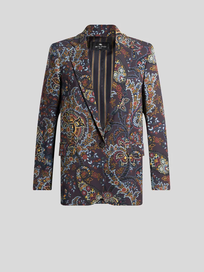 Women Etro Jackets Jacket With Paisley Print Black