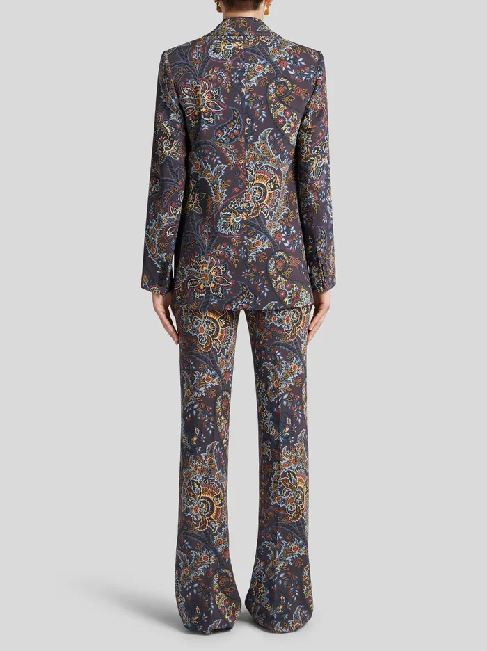 Women Etro Jackets Jacket With Paisley Print Black Women Etro Jackets Jacket With Paisley Print Black