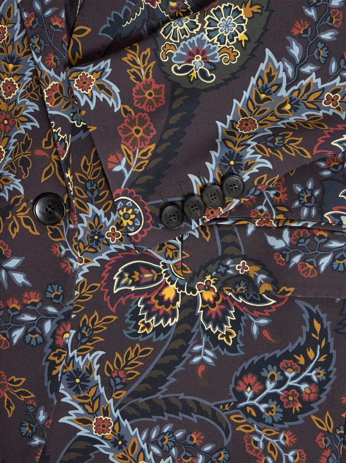 Women Etro Jackets Jacket With Paisley Print Black Women Etro Jackets Jacket With Paisley Print Black