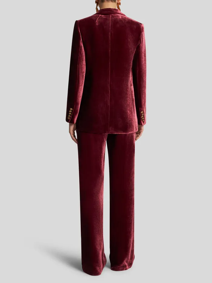 Women Etro Jackets Velvet Jacket Burgundy Women Etro Jackets Velvet Jacket Burgundy