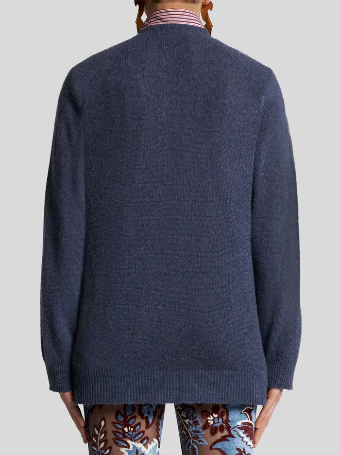 Women Etro Knitwear Cashmere Sweater Navy Blue Women Etro Knitwear Cashmere Sweater Navy Blue