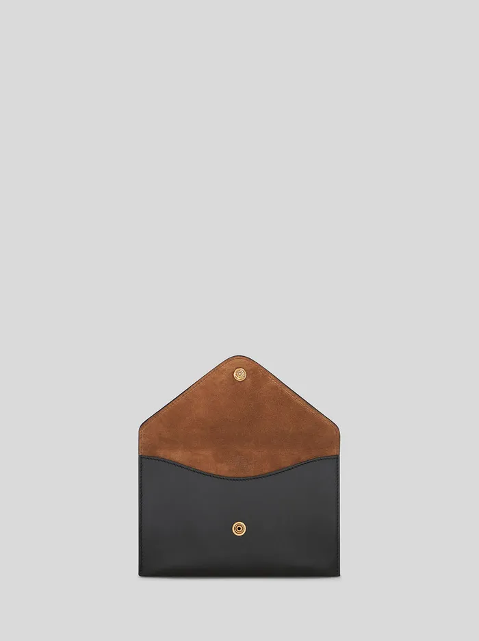 Women Etro Mini Bags Leather Clutch Bag With Pegaso Black Women Etro Mini Bags Leather Clutch Bag With Pegaso Black