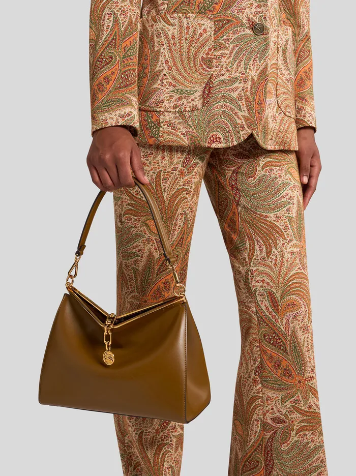 Women Etro Shoulder Bags Medium Vela Bag Brown