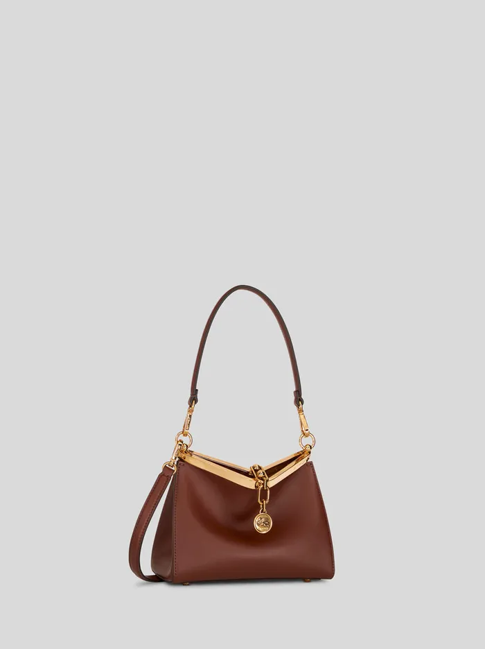 Women Etro Shoulder Bags Small Vela Bag Dark Brown