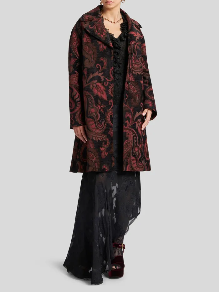Women Etro Tops Metallic Top With Flounces Black Women Etro Tops Metallic Top With Flounces Black