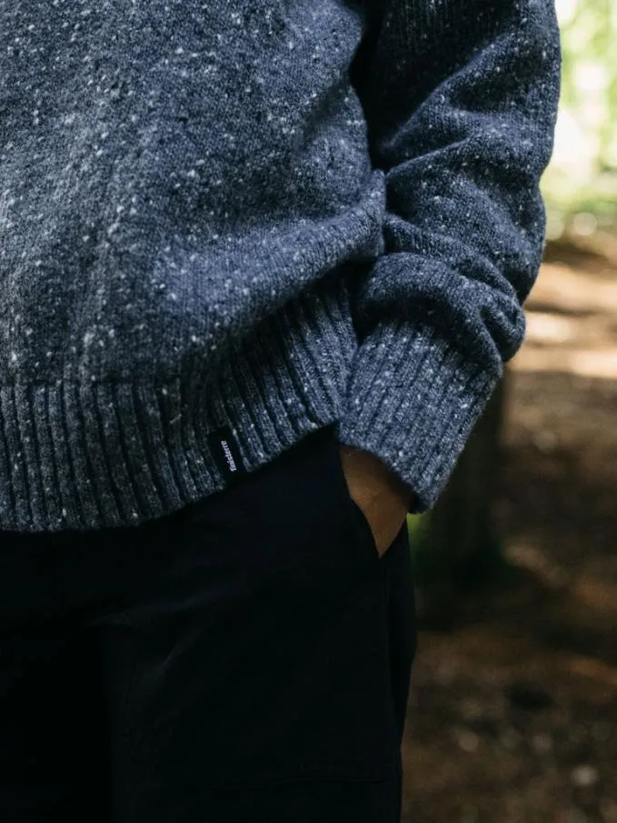 Women Farne Crew Neck Knit Jumper Indigo Finisterre Knitwear