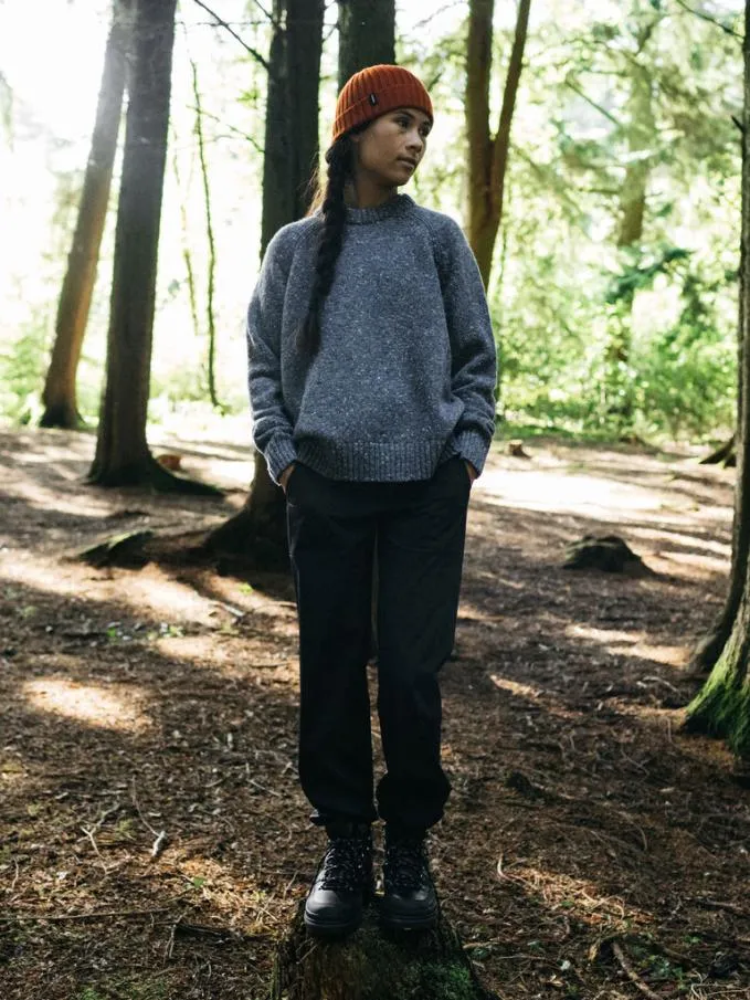 Women Farne Crew Neck Knit Jumper Indigo Finisterre Knitwear