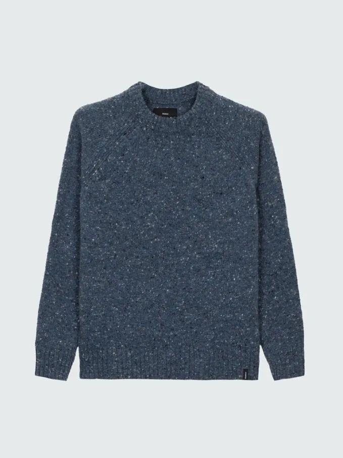 Women Farne Crew Neck Knit Jumper Indigo Finisterre Knitwear