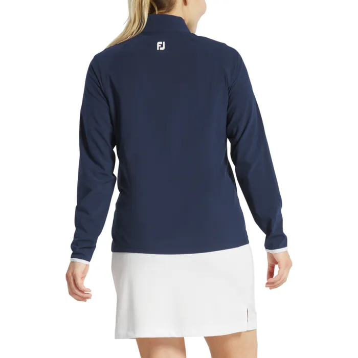 Women FootJoy Base MidLayers Lightweight Woven Jacket Navy Women FootJoy Base MidLayers Lightweight Woven Jacket Navy