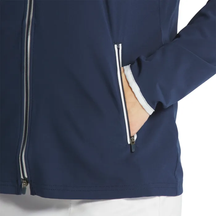 Women FootJoy Base MidLayers Lightweight Woven Jacket Navy Women FootJoy Base MidLayers Lightweight Woven Jacket Navy