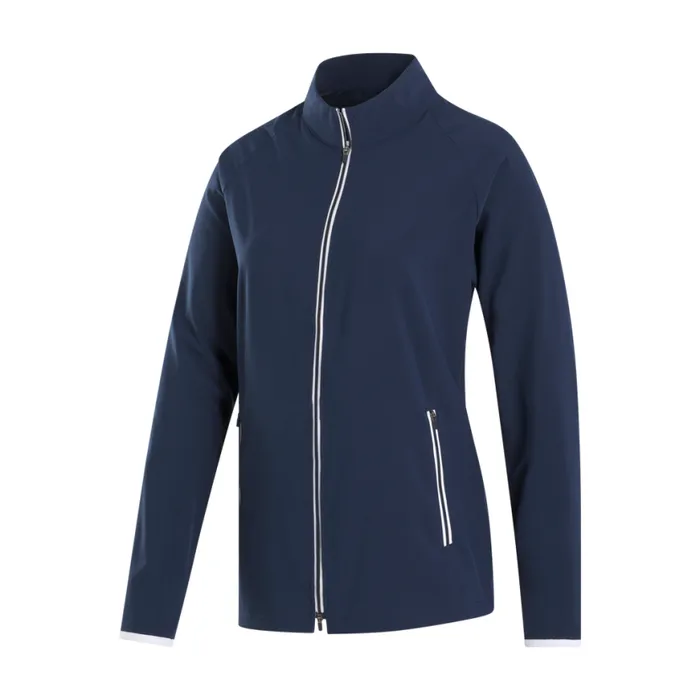 Women FootJoy Base MidLayers Lightweight Woven Jacket Navy Women FootJoy Base MidLayers Lightweight Woven Jacket Navy