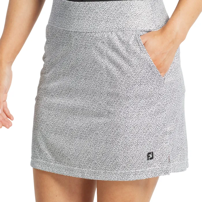Women FootJoy Skorts and Shorts Performance Knit Skort Black White Dot Print Women FootJoy Skorts and Shorts Performance Knit Skort Black White Dot Print