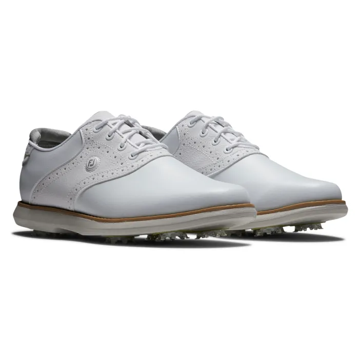 Women FootJoy Spiked Traditions White Women FootJoy Spiked Traditions White