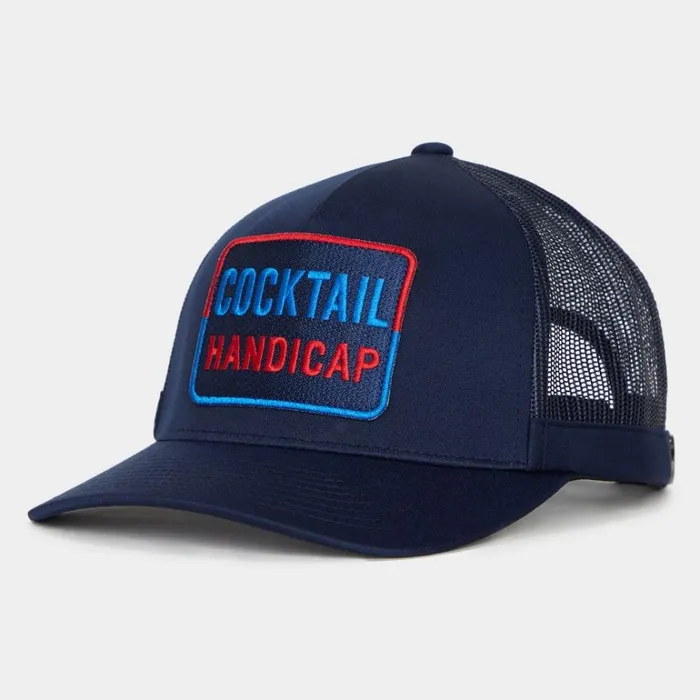 Women GFORE Navy Cocktail Handicap Interlock Knit Trucker Golf Hats