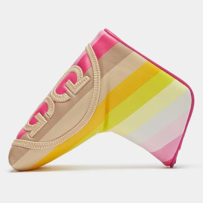 Women GFORE Pink Limited Edition Striped Circle G039s Blade Golf Headcover