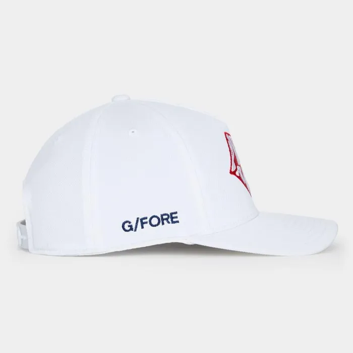 Women GFORE White Pickled Again Snapback Golf Hats