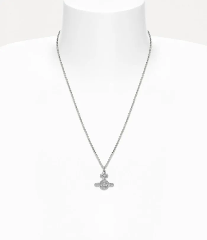 Women Grace Small Pendant Necklace Platinumcrystal Vivienne Westwood Classic Styles Women Grace Small Pendant Necklace Platinumcrystal Vivienne Westwood Classic Styles