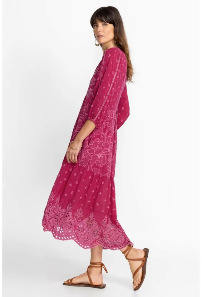 Women Gracie Hopscotch Dress Rumba Red Johnny Was Dresses