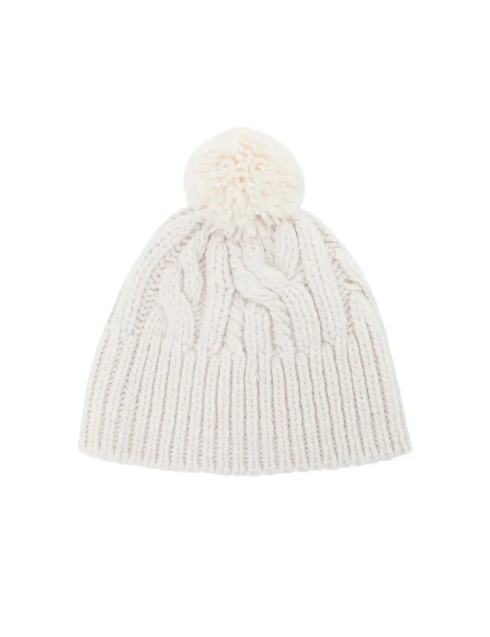 Women Hats Zimmermann Cable Knit Beanie Cream