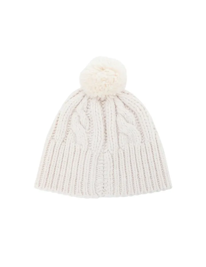 Women Hats Zimmermann Cable Knit Beanie Cream
