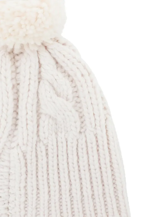 Women Hats Zimmermann Cable Knit Beanie Cream