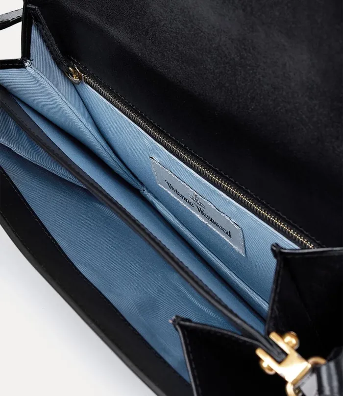 Women Horsebit Bella Medium Crossbody Black Vivienne Westwood Handbags