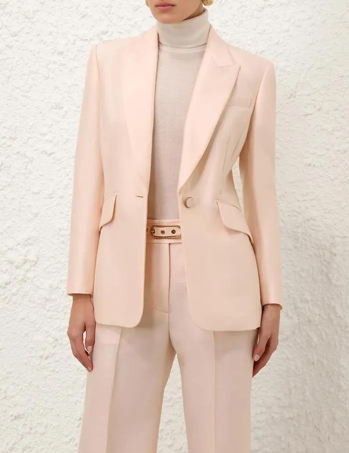 Women Jackets and Coats Zimmermann Eden Tailored Jacket Macadamia