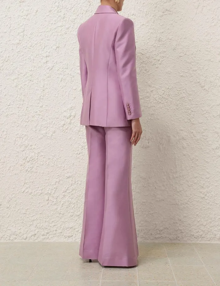 Women Jackets and Coats Zimmermann Illustration Tailored Jacket Lilac