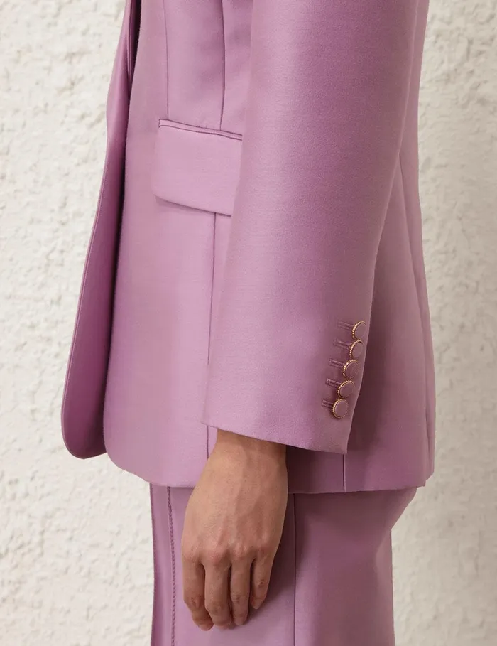Women Jackets and Coats Zimmermann Illustration Tailored Jacket Lilac