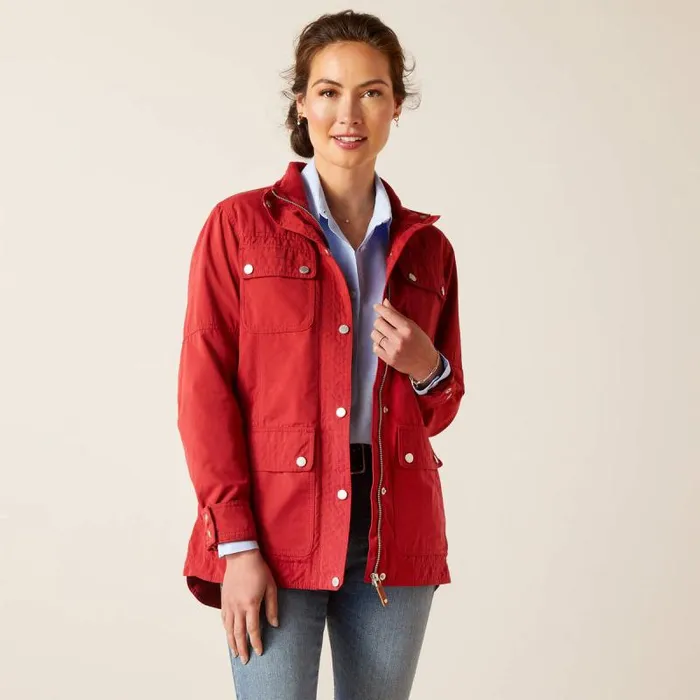 Women Jackets and Vests Ariat Calumet Field Jacket Karanda Red