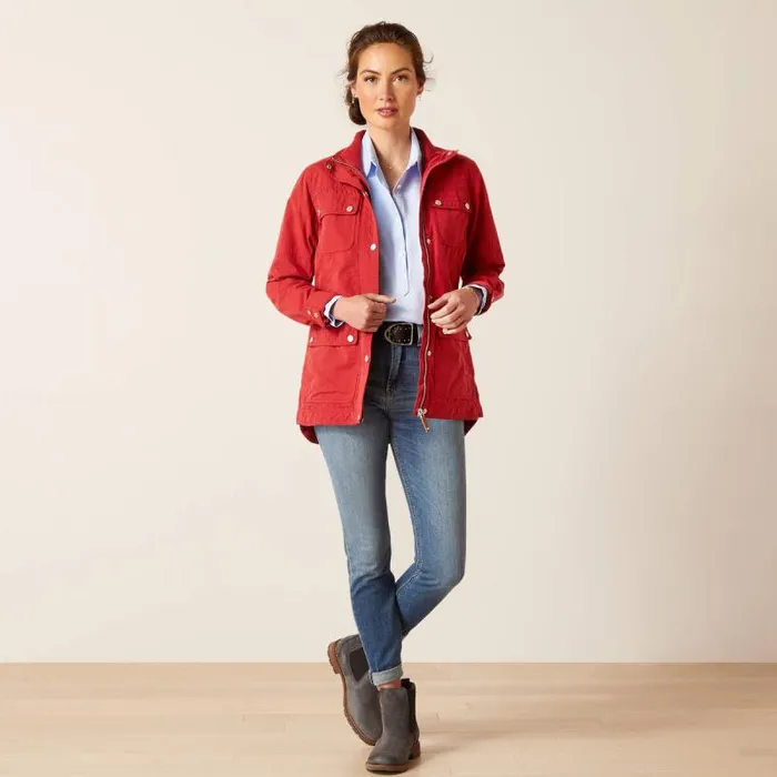 Women Jackets and Vests Ariat Calumet Field Jacket Karanda Red