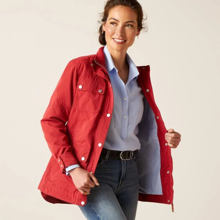 Women Jackets and Vests Ariat Calumet Field Jacket Karanda Red