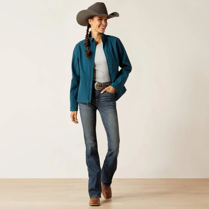 Women Jackets and Vests Ariat Team Patriot Softshell Jacket Reflecting Pond