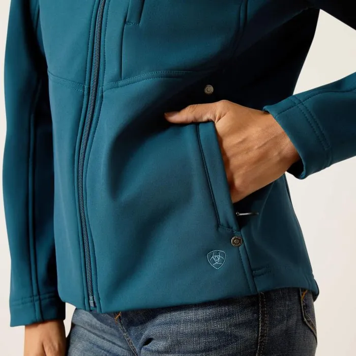 Women Jackets and Vests Ariat Team Patriot Softshell Jacket Reflecting Pond