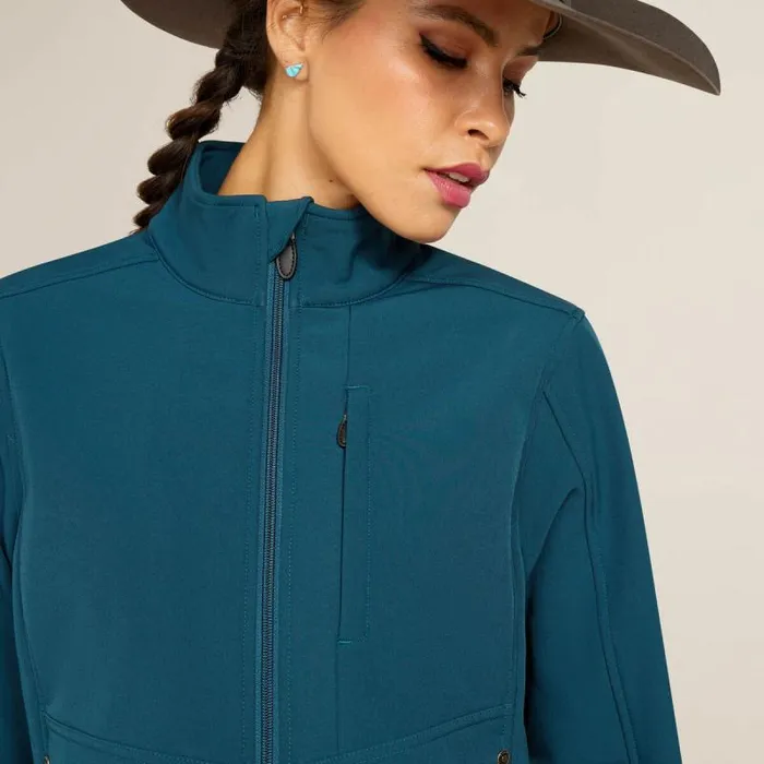 Women Jackets and Vests Ariat Team Patriot Softshell Jacket Reflecting Pond