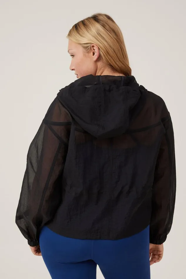Women Jackets Cotton On Mesh Anorak Black