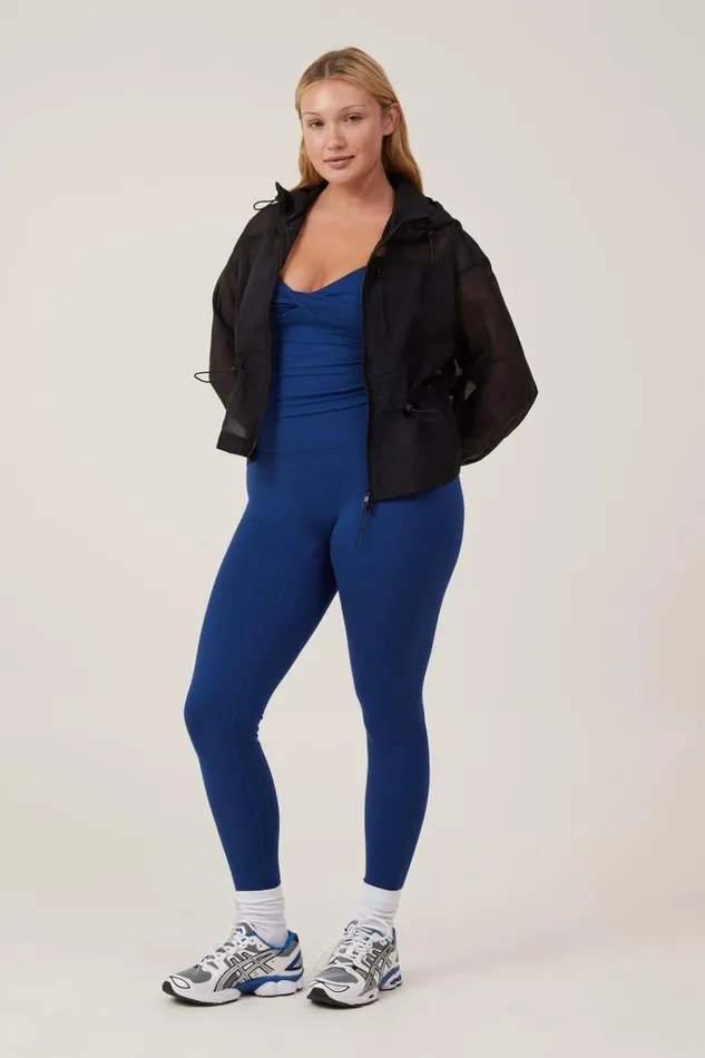 Women Jackets Cotton On Mesh Anorak Black
