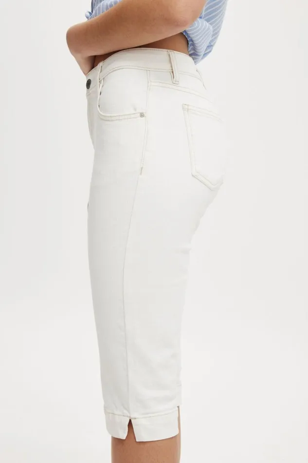 Women Jeans Cotton On Capri Jean Vintage White Women Jeans Cotton On Capri Jean Vintage White