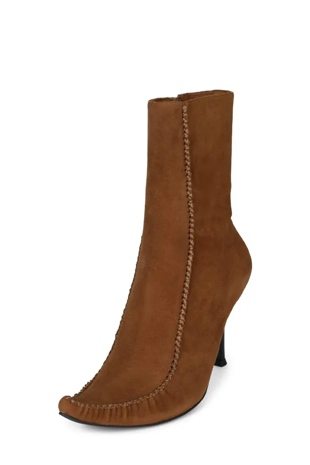 Women Jeffrey Campbell Ankle To Mid CREEPIN Tan Suede