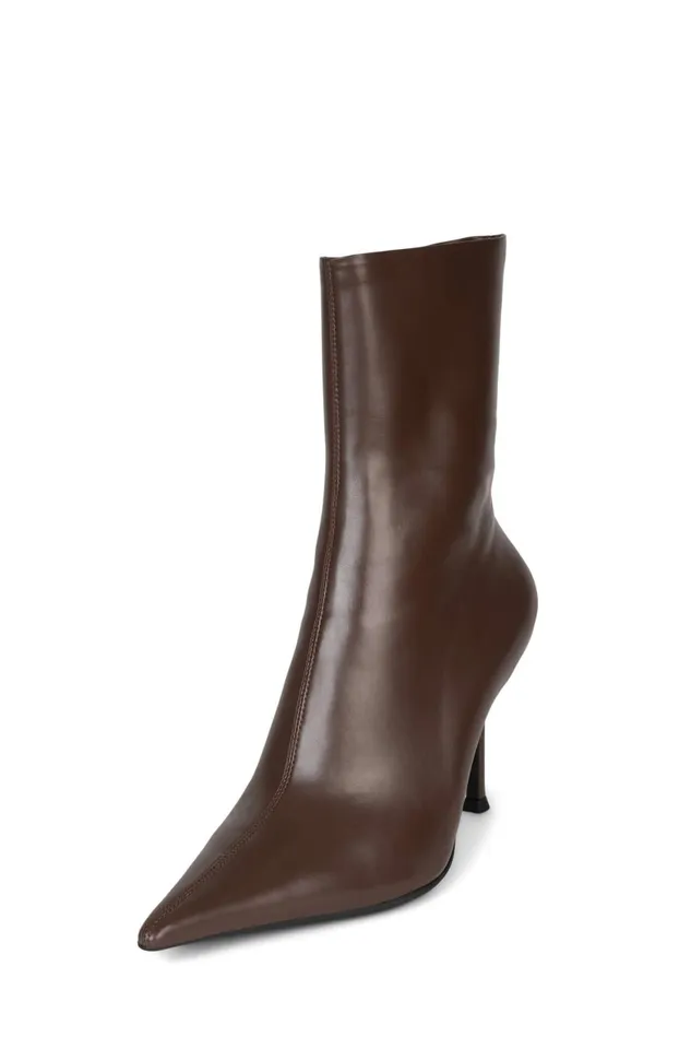 Women Jeffrey Campbell Ankle To Mid DARING Ivory Crinkle Patent