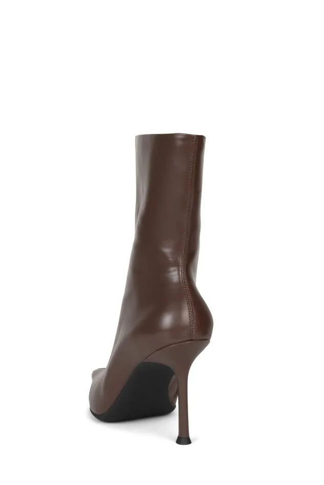 Women Jeffrey Campbell Ankle To Mid DARING Ivory Crinkle Patent