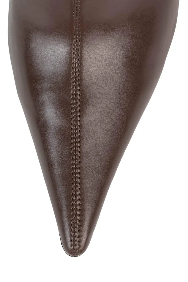 Women Jeffrey Campbell Ankle To Mid DARING Ivory Crinkle Patent