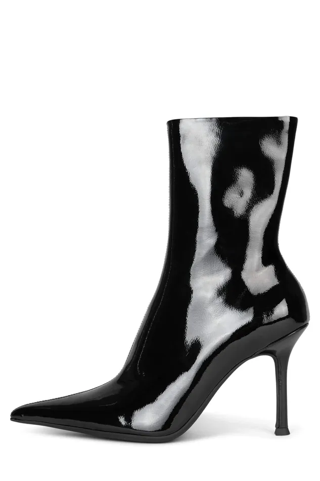 Women Jeffrey Campbell Ankle To Mid DARING Ivory Crinkle Patent