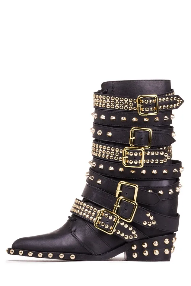 Women Jeffrey Campbell Ankle To Mid DRACOSTUD White Silver